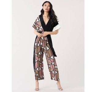 DVF Diane von Furstenberg Foye Belted Jumpsuit